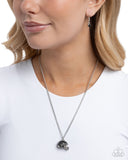Quarterback Chic - Black Necklace - Paparazzi Accessories Necklace Bedazzle Me Pretty Mobile Fashion Boutique