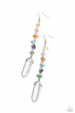 Quartz Qualification - Multi Earrings - Paparazzi Accessories Earrings Bedazzle Me Pretty Mobile Fashion Boutique