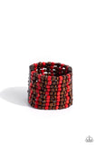 R and R - Red Bracelet - Paparazzi Accessories Bracelet Bedazzle Me Pretty Mobile Fashion Boutique