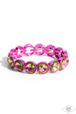 Radiant on Repeat - Pink Bracelet - Paparazzi Accessories Bracelet Bedazzle Me Pretty Mobile Fashion Boutique