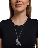 Radiant Raven - Purple Necklace - Paparazzi Accessories Necklace Bedazzle Me Pretty Mobile Fashion Boutique