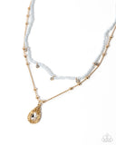 Radiant Reminder - Blue Necklace - Paparazzi Accessories Necklace Bedazzle Me Pretty Mobile Fashion Boutique