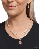 Radiant Reminder - Gold Necklace - Paparazzi Accessories Necklace Bedazzle Me Pretty Mobile Fashion Boutique