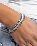Radical Resolution - Silver Bracelet - Paparazzi Accessories Bracelet Bedazzle Me Pretty Mobile Fashion Boutique