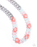 Rainbow Ragtime - Blue Necklace - Paparazzi Accessories Necklace Bedazzle Me Pretty Mobile Fashion Boutique