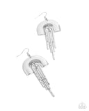 Rainbow Rarity - Silver Earrings - Paparazzi Accessories Earrings Bedazzle Me Pretty Mobile Fashion Boutique