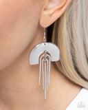 Rainbow Rarity - Silver Earrings - Paparazzi Accessories Earrings Bedazzle Me Pretty Mobile Fashion Boutique