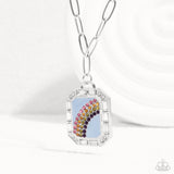 Rainbow Reputation - Blue Necklace - Paparazzi Accessories Necklace Bedazzle Me Pretty Mobile Fashion Boutique