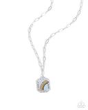 Rainbow Reputation - Blue Necklace - Paparazzi Accessories Necklace Bedazzle Me Pretty Mobile Fashion Boutique