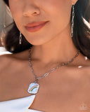 Rainbow Reputation - Blue Necklace - Paparazzi Accessories Necklace Bedazzle Me Pretty Mobile Fashion Boutique