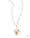 Rainbow Reputation - Multi Necklace - Paparazzi Accessories Necklace Bedazzle Me Pretty Mobile Fashion Boutique
