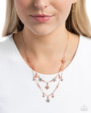 Raising the STAR - Copper Necklace - Paparazzi Accessories Necklace Bedazzle Me Pretty Mobile Fashion Boutique