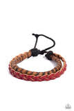 Ranch Hand - Red Bracelet - Paparazzi Accessories Bracelet Bedazzle Me Pretty Mobile Fashion Boutique