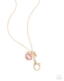 Read My Lips! - Pink Lanyard - Paparazzi Accessories Lanyard Bedazzle Me Pretty Mobile Fashion Boutique