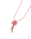 Ready Radiance - Red Necklace - Paparazzi Accessories Necklace Bedazzle Me Pretty Mobile Fashion Boutique