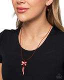 Ready Radiance - Red Necklace - Paparazzi Accessories Necklace Bedazzle Me Pretty Mobile Fashion Boutique