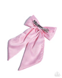 Ready, Set, BOW! - Pink Hair Clip - Paparazzi Accessories Hair Clip Bedazzle Me Pretty Mobile Fashion Boutique