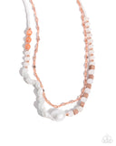 Realistic Range - Copper Necklace - Paparazzi Accessories Necklace Bedazzle Me Pretty Mobile Fashion Boutique