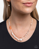 Realistic Range - Copper Necklace - Paparazzi Accessories Necklace Bedazzle Me Pretty Mobile Fashion Boutique