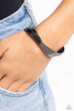 Rebellious Ribbons - Black Bracelet - Paparazzi Accessories Bracelet Bedazzle Me Pretty Mobile Fashion Boutique