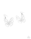 Rebirthed Radiance - White Earrings - Paparazzi Accessories Earrings Bedazzle Me Pretty Mobile Fashion Boutique