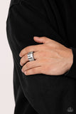 Rectangular Relic - White Ring - Paparazzi Accessories Ring Bedazzle Me Pretty Mobile Fashion Boutique