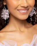 Refined Recognition - Pink Earrings - Paparazzi Accessories Earrings Bedazzle Me Pretty Mobile Fashion Boutique