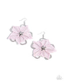 Refined Recognition - Pink Earrings - Paparazzi Accessories Earrings Bedazzle Me Pretty Mobile Fashion Boutique