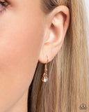 Refined Record - Gold Necklace - Paparazzi Accessories Necklace Bedazzle Me Pretty Mobile Fashion Boutique