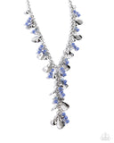 Refined Rush - Blue Necklace - Paparazzi Accessories Necklace Bedazzle Me Pretty Mobile Fashion Boutique