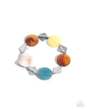 Reflective Ratio - Brown Bracelet - Paparazzi Accessories Bracelet Bedazzle Me Pretty Mobile Fashion Boutique