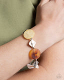 Reflective Ratio - Brown Bracelet - Paparazzi Accessories Bracelet Bedazzle Me Pretty Mobile Fashion Boutique