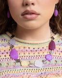 Reflective Redux - Purple Necklace - Paparazzi Accessories Necklace Bedazzle Me Pretty Mobile Fashion Boutique