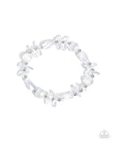 Reflective Ritardando - White Bracelet - Paparazzi Accessories Bracelet Bedazzle Me Pretty Mobile Fashion Boutique