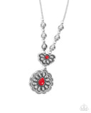 Refreshing Reality - Red Necklace - Paparazzi Accessories Necklace Bedazzle Me Pretty Mobile Fashion Boutique