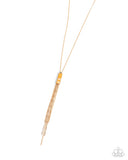 Refreshing Redemption - Yellow Necklace - Paparazzi Accessories Necklace Bedazzle Me Pretty Mobile Fashion Boutique