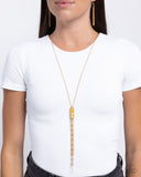 Refreshing Redemption - Yellow Necklace - Paparazzi Accessories Necklace Bedazzle Me Pretty Mobile Fashion Boutique