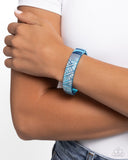 Refulgent Rebel - Blue Bracelet - Paparazzi Accessories Bracelet Bedazzle Me Pretty Mobile Fashion Boutique