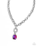 Refulgent Recognition - Pink Necklace - Paparazzi Accessories Necklace Bedazzle Me Pretty Mobile Fashion Boutique