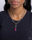 Refulgent Recognition - Pink Necklace - Paparazzi Accessories Necklace Bedazzle Me Pretty Mobile Fashion Boutique