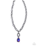 Refulgent Recognition - Purple Necklace - Paparazzi Accessories Necklace Bedazzle Me Pretty Mobile Fashion Boutique