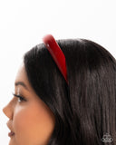 Regal Richness - Red Headband - Paparazzi Accessories Bedazzle Me Pretty Mobile Fashion Boutique
