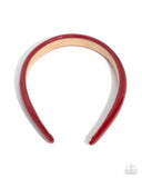 Regal Richness - Red Headband - Paparazzi Accessories Bedazzle Me Pretty Mobile Fashion Boutique