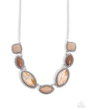 Regally Roped - Brown Necklace - Paparazzi Accessories Necklace Bedazzle Me Pretty Mobile Fashion Boutique