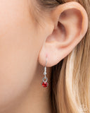 Remarkable Rose - Red Necklace - Paparazzi Accessories Necklace Bedazzle Me Pretty Mobile Fashion Boutique