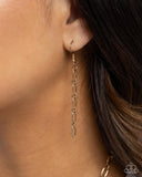 Reminiscent Reveal - Gold Necklace - Paparazzi Accessories Necklace Bedazzle Me Pretty Mobile Fashion Boutique