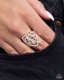 Repetitive Rose - Gold Ring - Paparazzi Accessories Ring Bedazzle Me Pretty Mobile Fashion Boutique