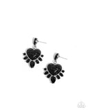 Resort Radiance - Black Post Earrings - Paparazzi Accessories Post Earrings Bedazzle Me Pretty Mobile Fashion Boutique