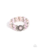 Retrograde Review - Pink Bracelet - Paparazzi Accessories Bracelet Bedazzle Me Pretty Mobile Fashion Boutique