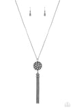Rhinestone Revolution - Black Necklace - Paparazzi Accessories Necklace Bedazzle Me Pretty Mobile Fashion Boutique